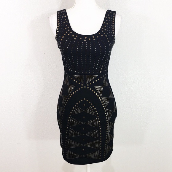 Ruby Rox Dresses & Skirts - Black studded bodycon dress